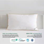 Royal Angler Side Sleeper Premium High Quality Luxury Cotton Pillow 50x75cm Suitable with Gold Piping for Durability