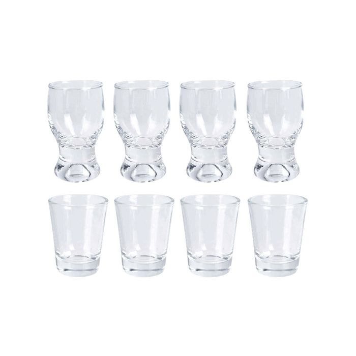 Crystal Clear Serving Set: 9PC Elegant Tray with Glass Bowls | Cotton Home UAE