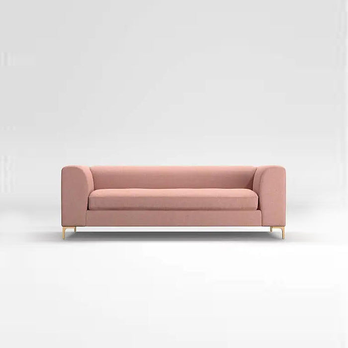 3 Seater Modern Fabric Sofa With Metal Legs