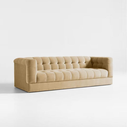 Sunny Velvet 3-Seater Tufted Sofa - 239cm Luxurious Comfort & Style