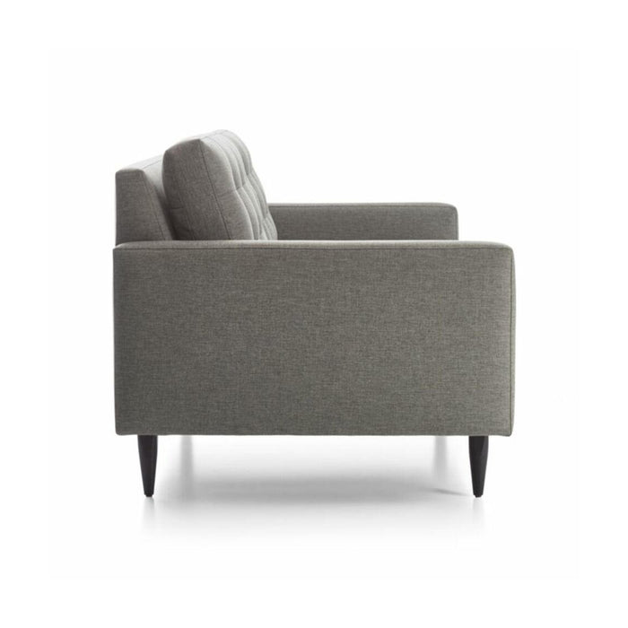 2 Seater Fabric Grey Tufted Sofa