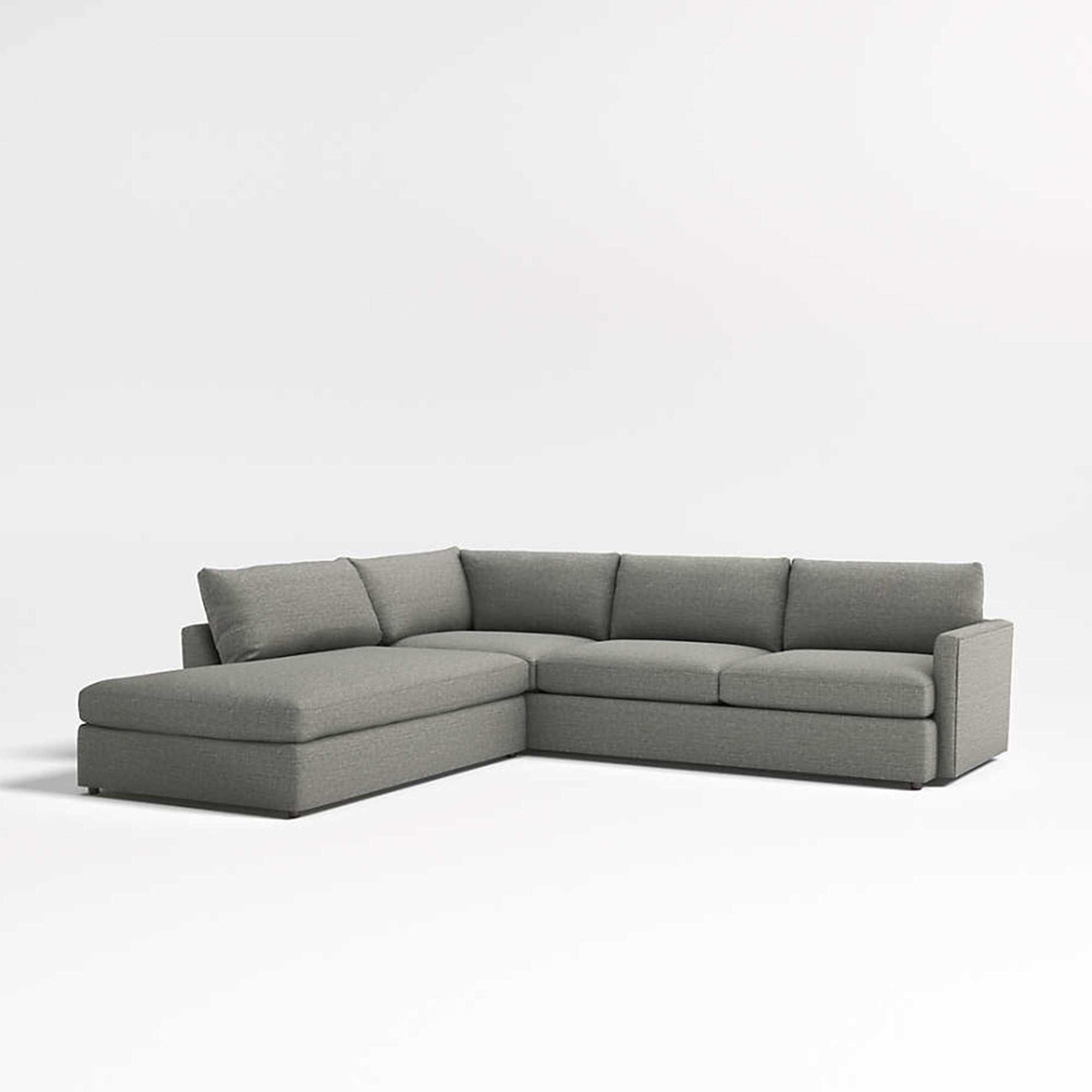 Couch with lounger on left side sale