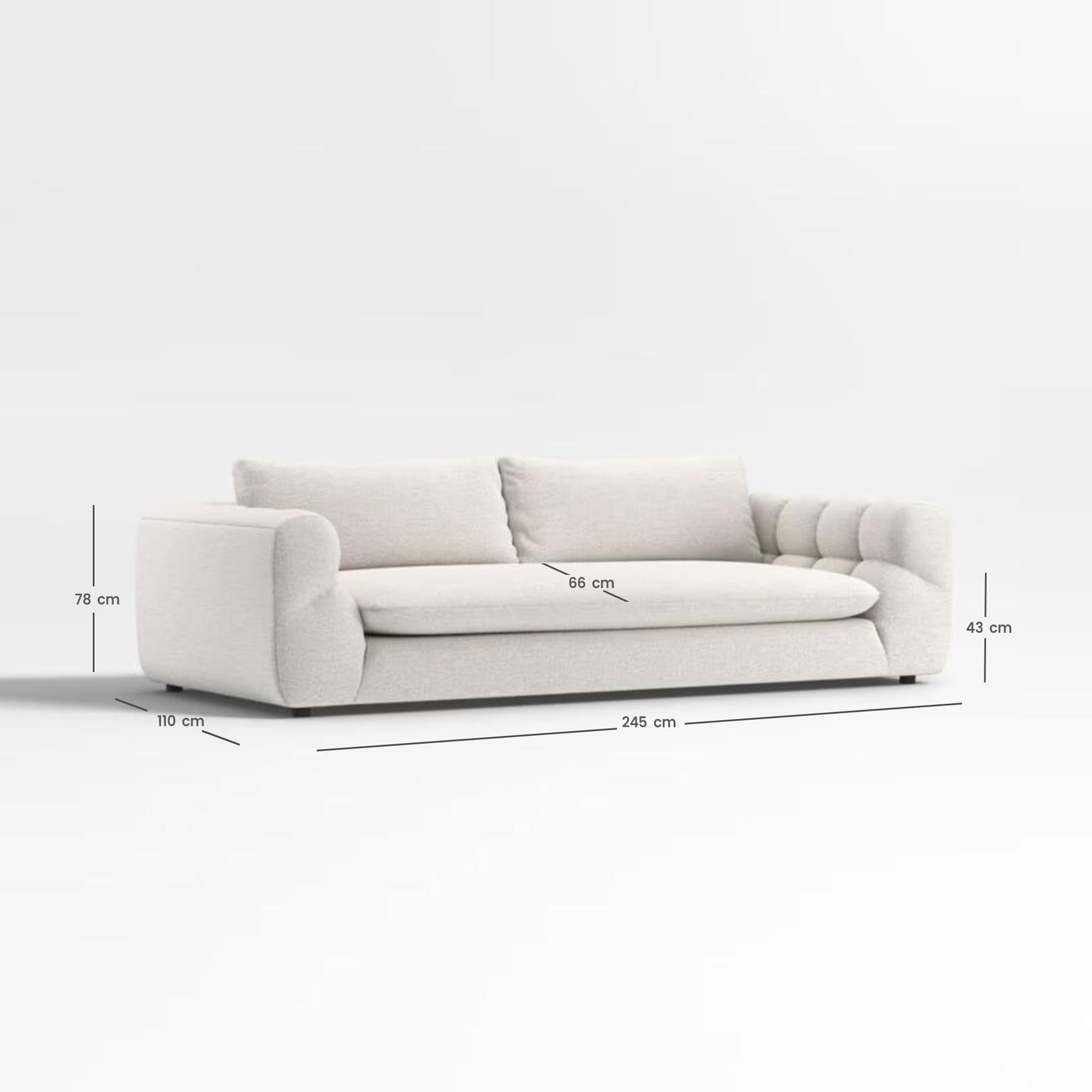 West elm 2 seater sofa sale