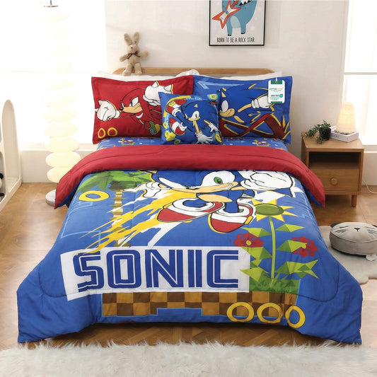 Sonic Kids Bedding Set – 5 Piece Comforter Set