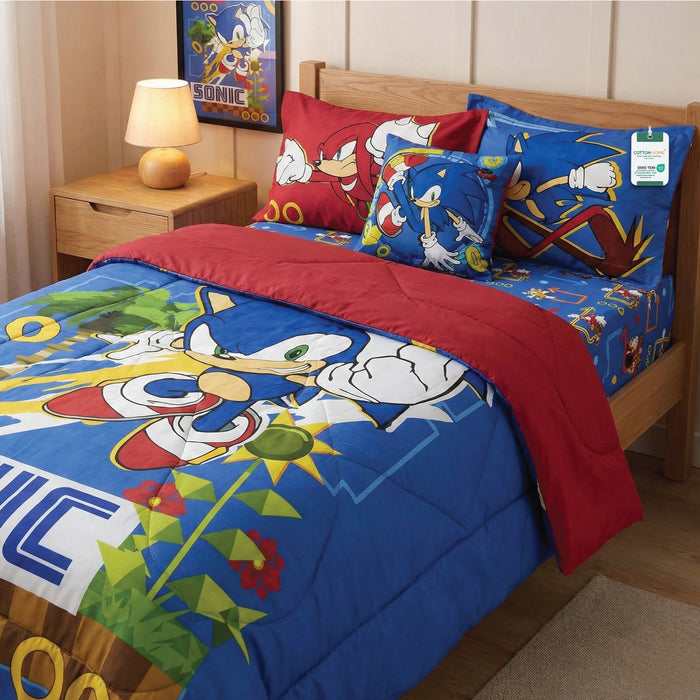 Sonic Kids Bedding Set – 5 Piece Comforter Set