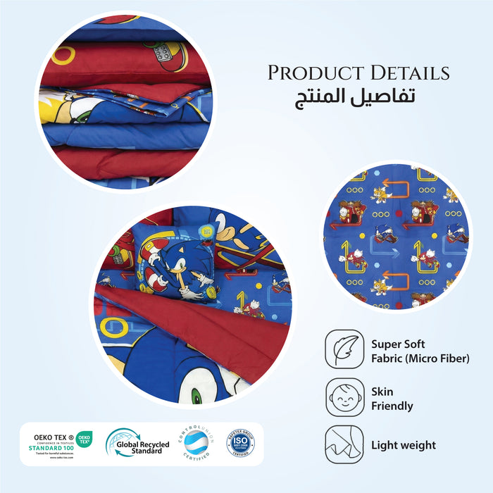 Sonic Kids Bedding Set – 5 Piece Comforter Set