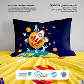 Kids Duvet Cover Set - 4 Pc - Space Print 160x220cm | Cotton Home