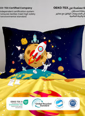 Kids Duvet Cover Set 3 Pcs - Space Print | 135x220cm | Microfiber | Cotton Home - Cotton Home