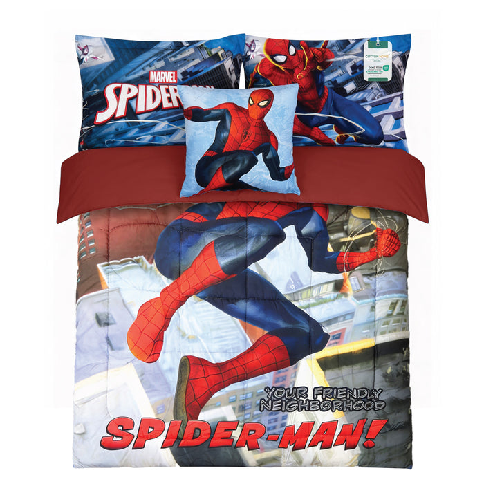 Spiderman Kids Bedding Set – 5 Piece Comforter Set