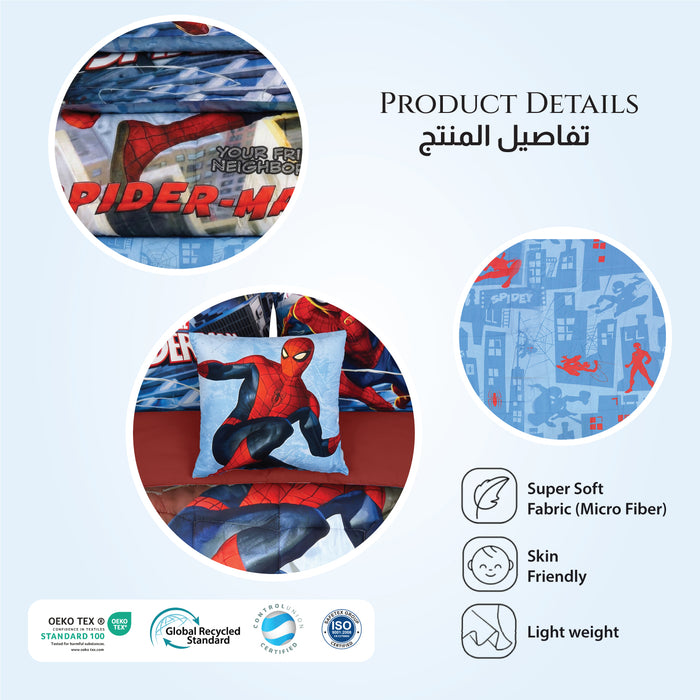 Spiderman Kids Bedding Set – 5 Piece Comforter Set