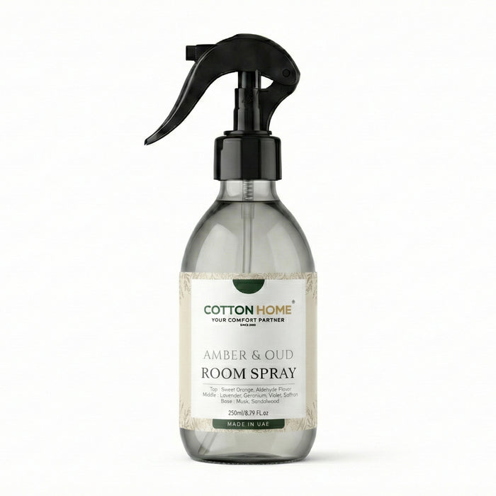 Amber and Oud Bedding & Room Spray – Dual-Use Air & Fabric Freshener (250ml)