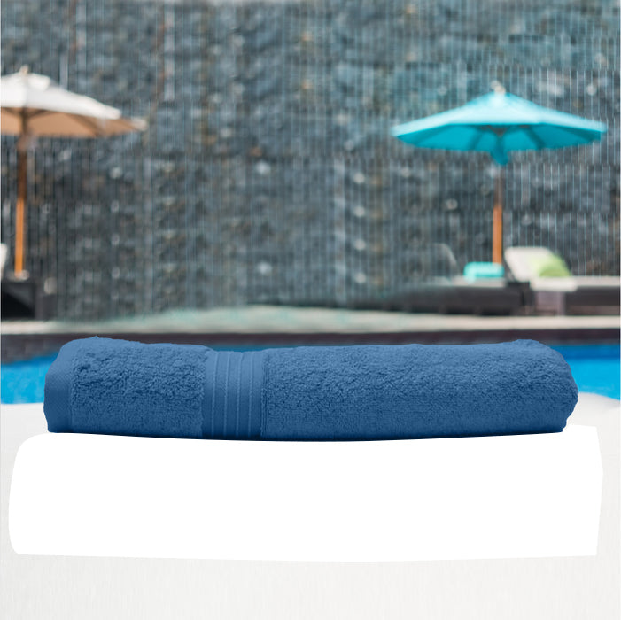 Premium Dark Blue 600gsm High Quality Cotton Bath Towel 70x140cm 1 Piece