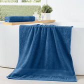 Premium Dark Blue 600gsm High Quality Cotton Bath Towel 70x140cm 1 Piece