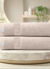Cotton Bath Sheet 100x150 CM 2 Piece Set-Soft Feel, Quick Dry, Highly Absorbent Durable Towels - Cotton Home