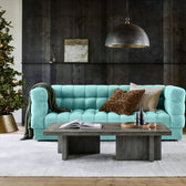 Sunny Velvet 3-Seater Tufted Sofa - 239cm Luxurious Comfort & Style