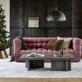 Sunny Velvet 3-Seater Tufted Sofa - 239cm Luxurious Comfort & Style