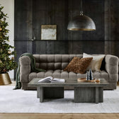 Sunny Velvet 3-Seater Tufted Sofa - 239cm Luxurious Comfort & Style