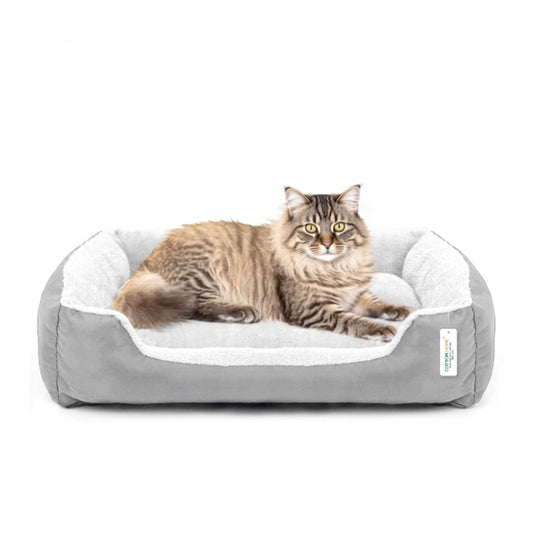 Pet Soft Bed, Supportive, and Calming for Cats & Small Dogs Ultra-Comfortable Washable