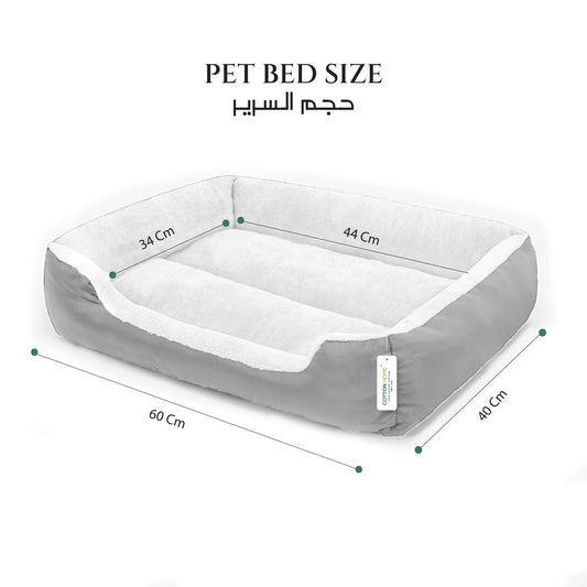 Pet Soft Bed, Supportive, and Calming for Cats & Small Dogs Ultra-Comfortable Washable