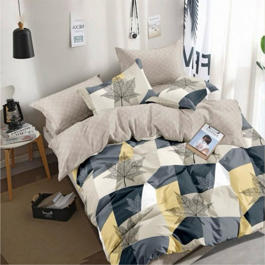 Urban Grid Duvet Cover King Size 6pcs set 220x240cm