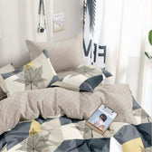 Urban Grid Duvet Cover King Size 6pcs set 220x240cm