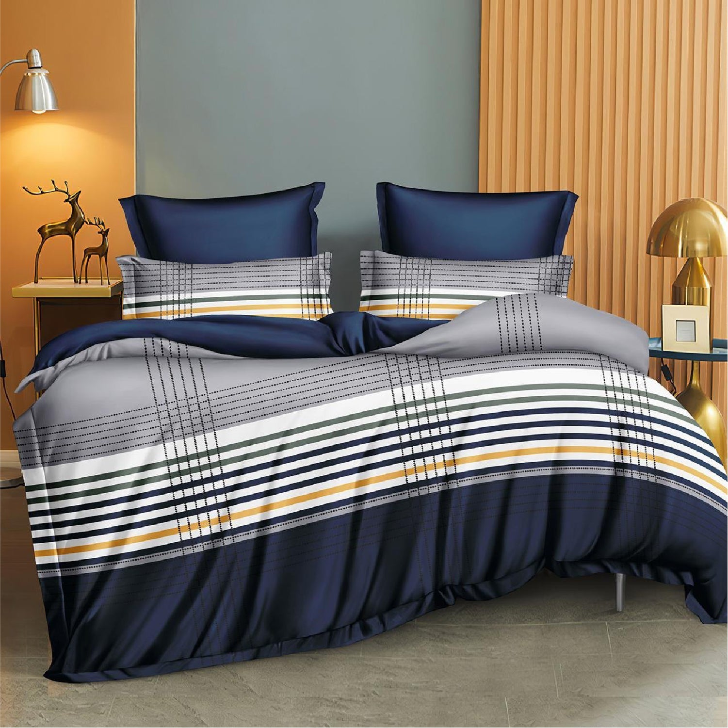 Abstract Duvet Cover King Size 6pcs set 220x240cm