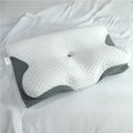 Lush Foam Ergonomic Memory Foam Pillow with Breathable, Washable Cover with Button 60x35x10cm