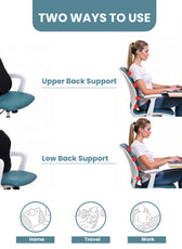 Spine Support Memory Foam Lumbar Pillow for Posture Correction – 46x39x15cm