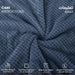 Tranquil Plaid Blanket Single Size 150x220 Metallic Blue - Cotton Home