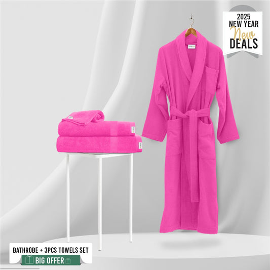 New Year Deals – Exclusive Offer on  Bath Comfort Set Pink