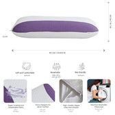 Aroma Lavender Infused Ergonomic Memory Foam Pillow Purple