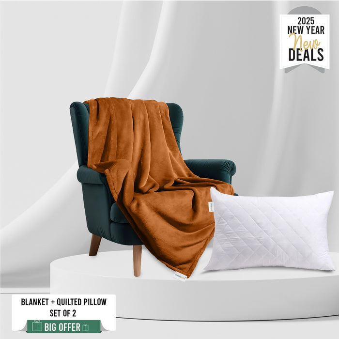 New Year Deals – Exclusive Offer on Blanket and Pillow