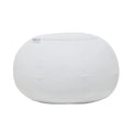 White PU Leather Bean Bag Pouf