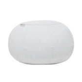 White PU Leather Bean Bag Pouf