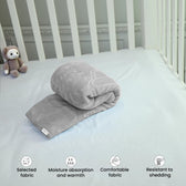 Ultra-Soft Embossed Baby Blanket – Lightweight, Cozy & Plush 140x110cm, Grey