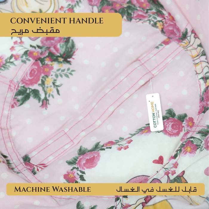 Eid Exclusive Deals on Kids Bean bags with Soft Velvet Kids Pillow Pink