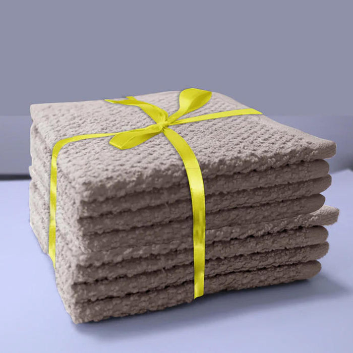 100% Cotton Kitchen Towel Pack of 8pcs - 360 gsm -  Beige