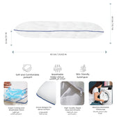 Ice Cool Gel Ergonomic Memory Foam Pillow