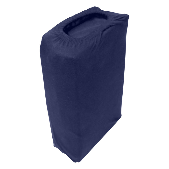 Jersey Fitted Sheet- Navy Blue - 160x200+30cm