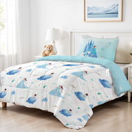 Premium Cotton 3PC Bedding Set Kids Comforter Set 135x220cm Snow Princess