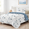 Premium Cotton 3PC Bedding Set Kids Comforter Set 135x220cm Dino