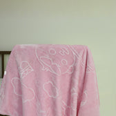 Ultra-Soft Embossed Baby Blanket – Lightweight, Cozy & Plush 140x110cm, Pink