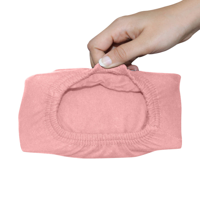Jersey Fitted Sheet- Pink - 200x200+30cm