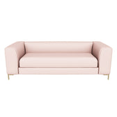 Urban Luxe 3 Seater Modern Fabric Sofa With Metal Legs 233x95x76