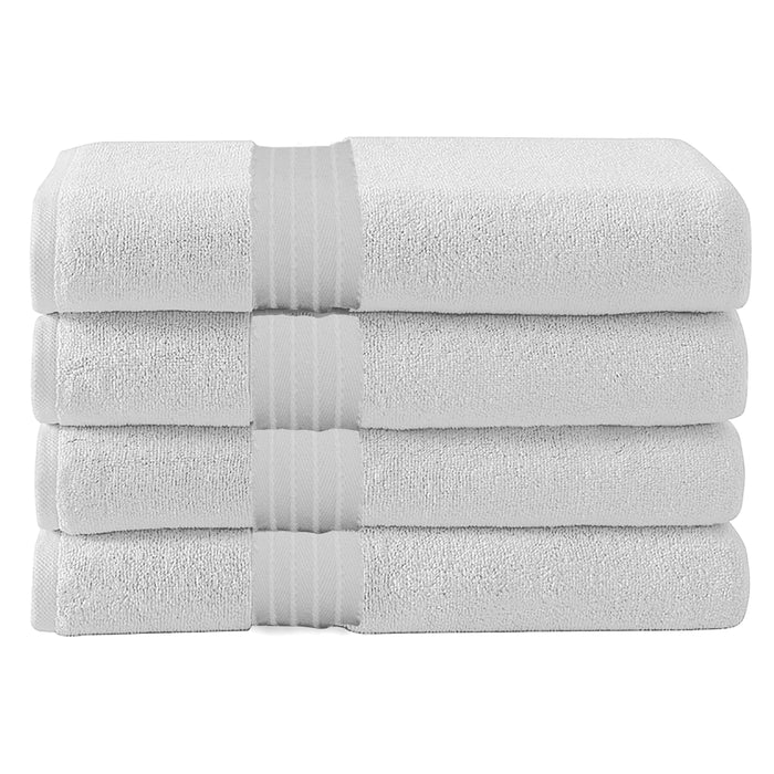 White Bath towel 70x140cm 4 piece set for sale
