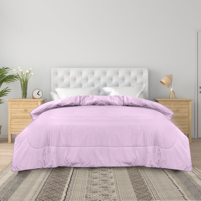 Single Piece Roll Comforter - Pink
