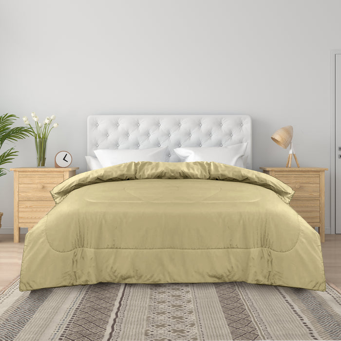 Single Piece Roll Comforter - Mustard