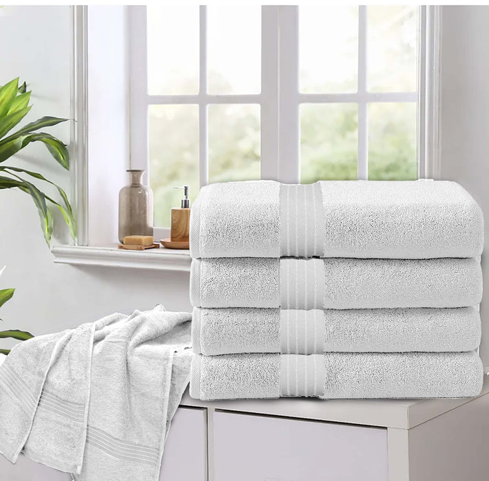 White Bath towel 70x140cm 4 piece set