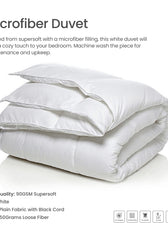 Four Seasons Hotel Bedding Duvet 220X240cm White - Cotton Home