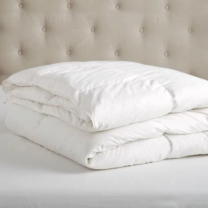 1 Piece White Sanitized Duvet Anti Allergy Fabric - 230x220CM - Cottonhome.ae